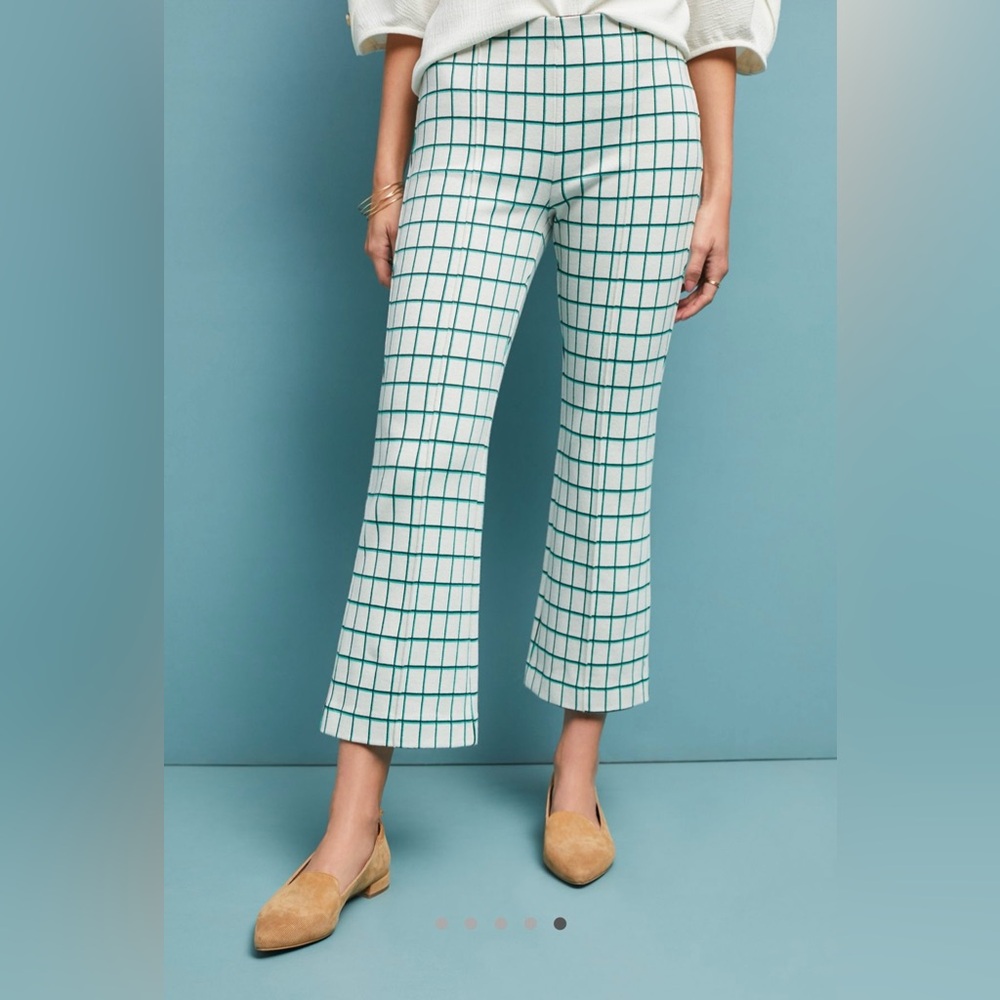 Anthropologie The Essential Cropped Flare Trousers - Picture 3 of 11